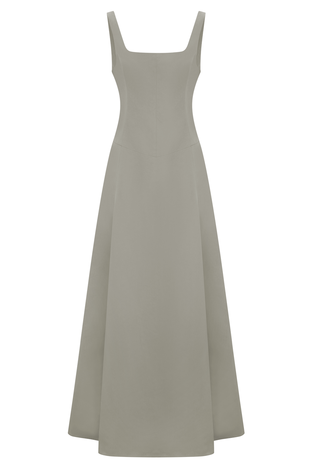 Salma Drop Waist Cotton Maxi Dress - Sage