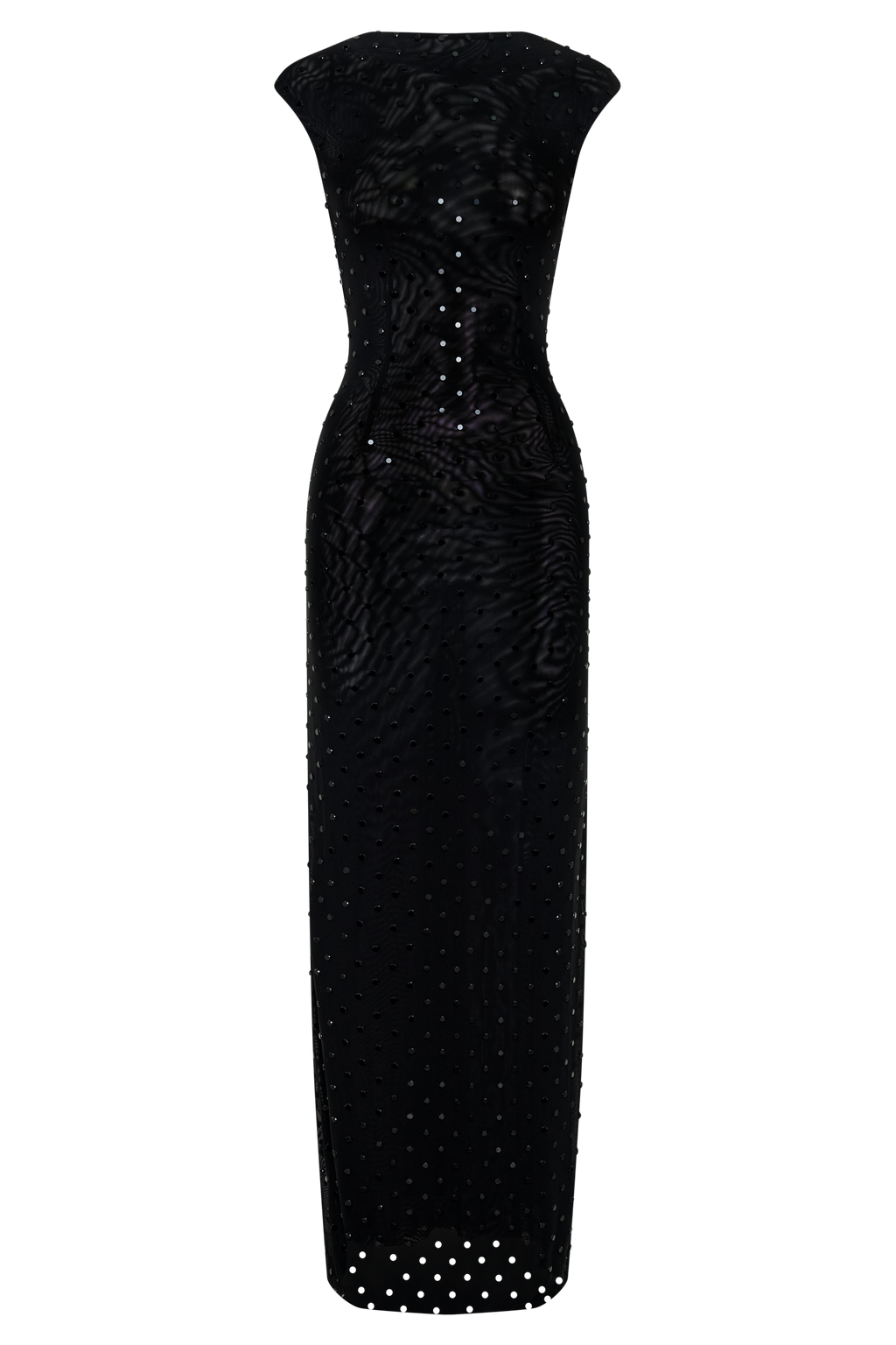 Samara Sleeveless Diamante Maxi Dress - Black