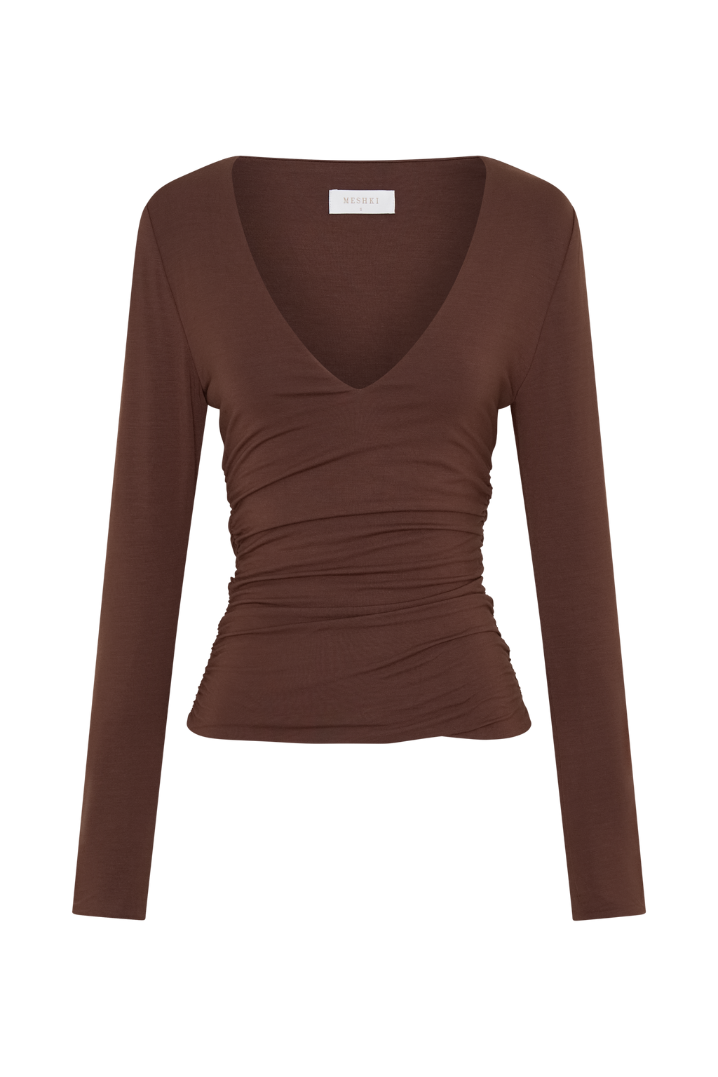 Sari Long Sleeve Modal Top - Chocolate