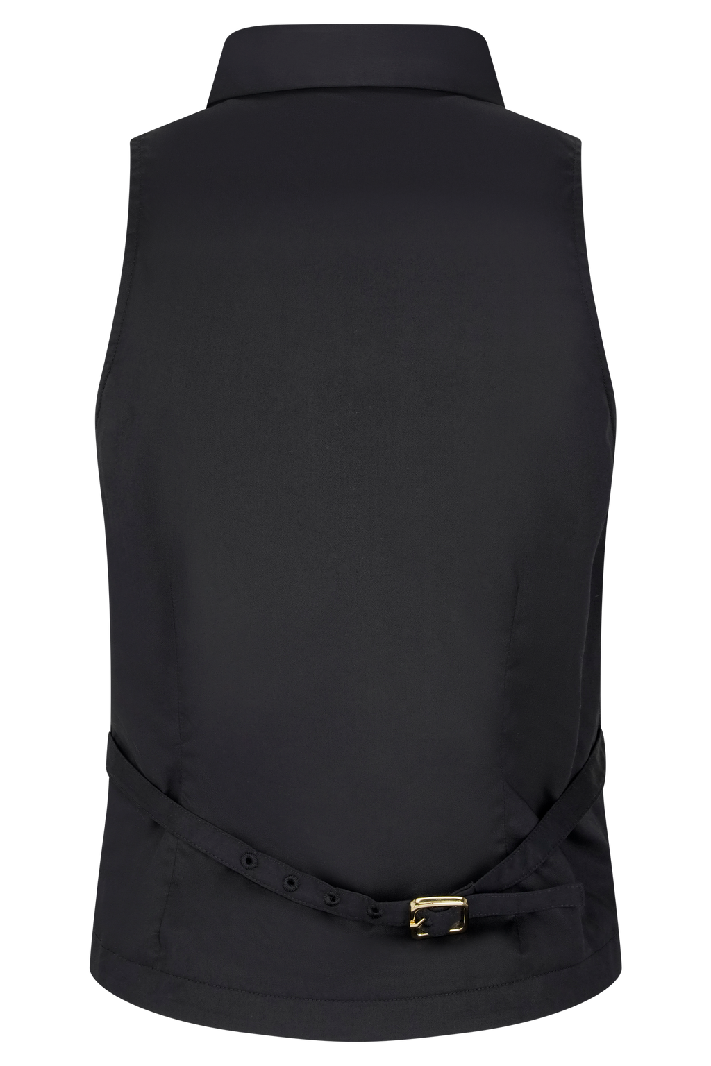 Selene Sleeveless Halter Shirt - Black