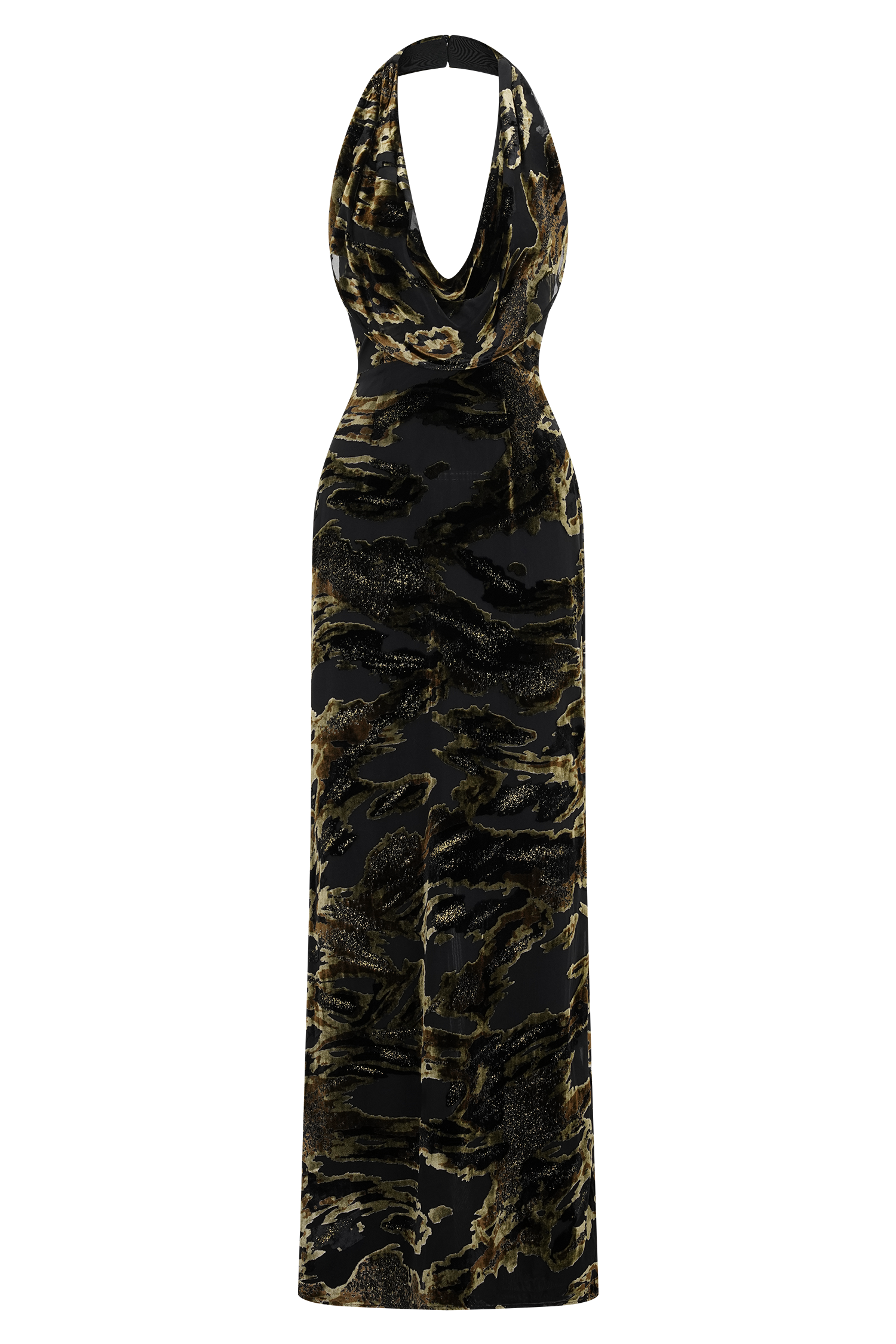 Talila Cowl Front Maxi Dress - Velvet Burnout