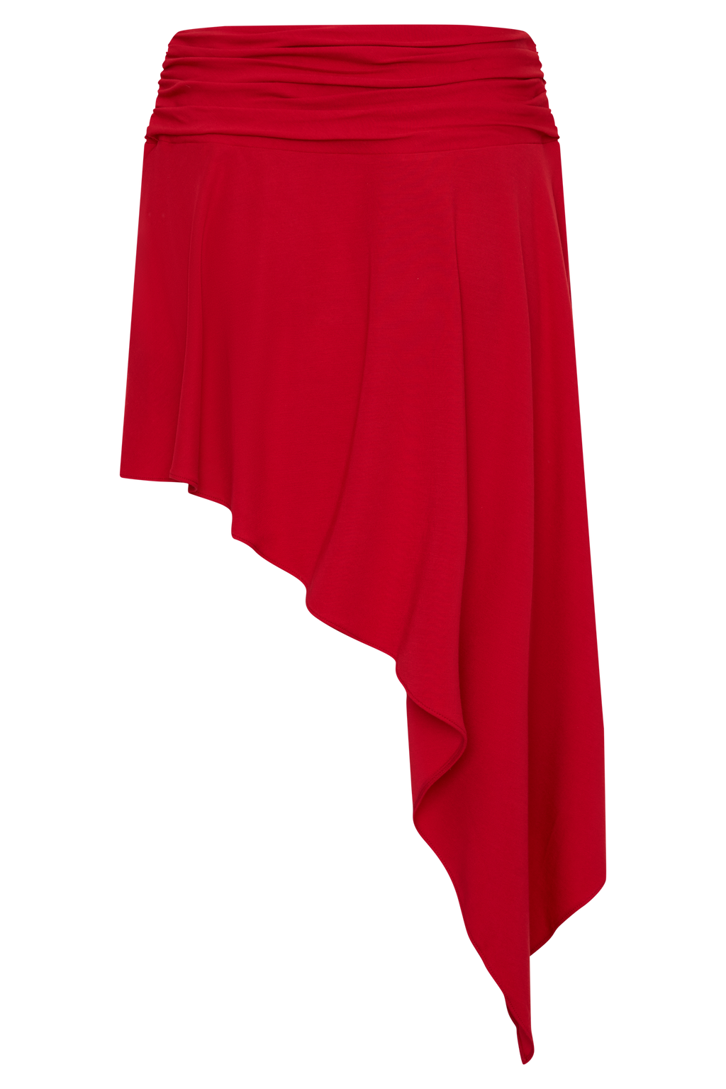 Talise Modal Hankie Midi Skirt - Red
