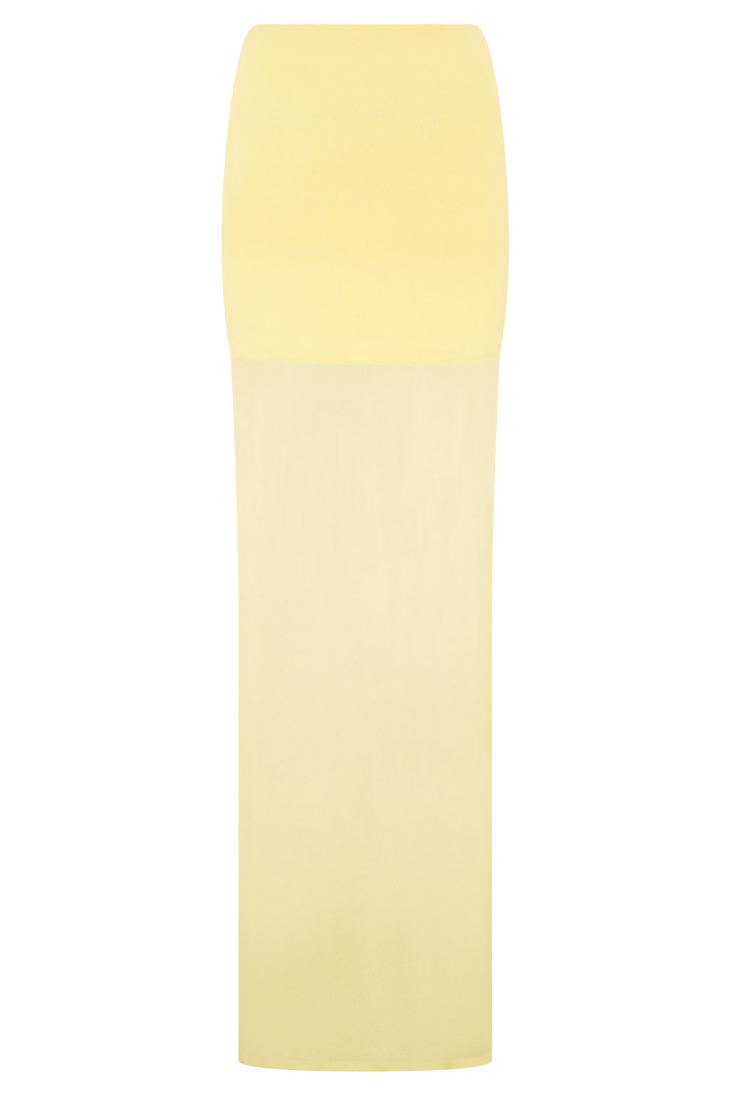 Tanyel Sheer And Bandage Knit Maxi Skirt - Lemon