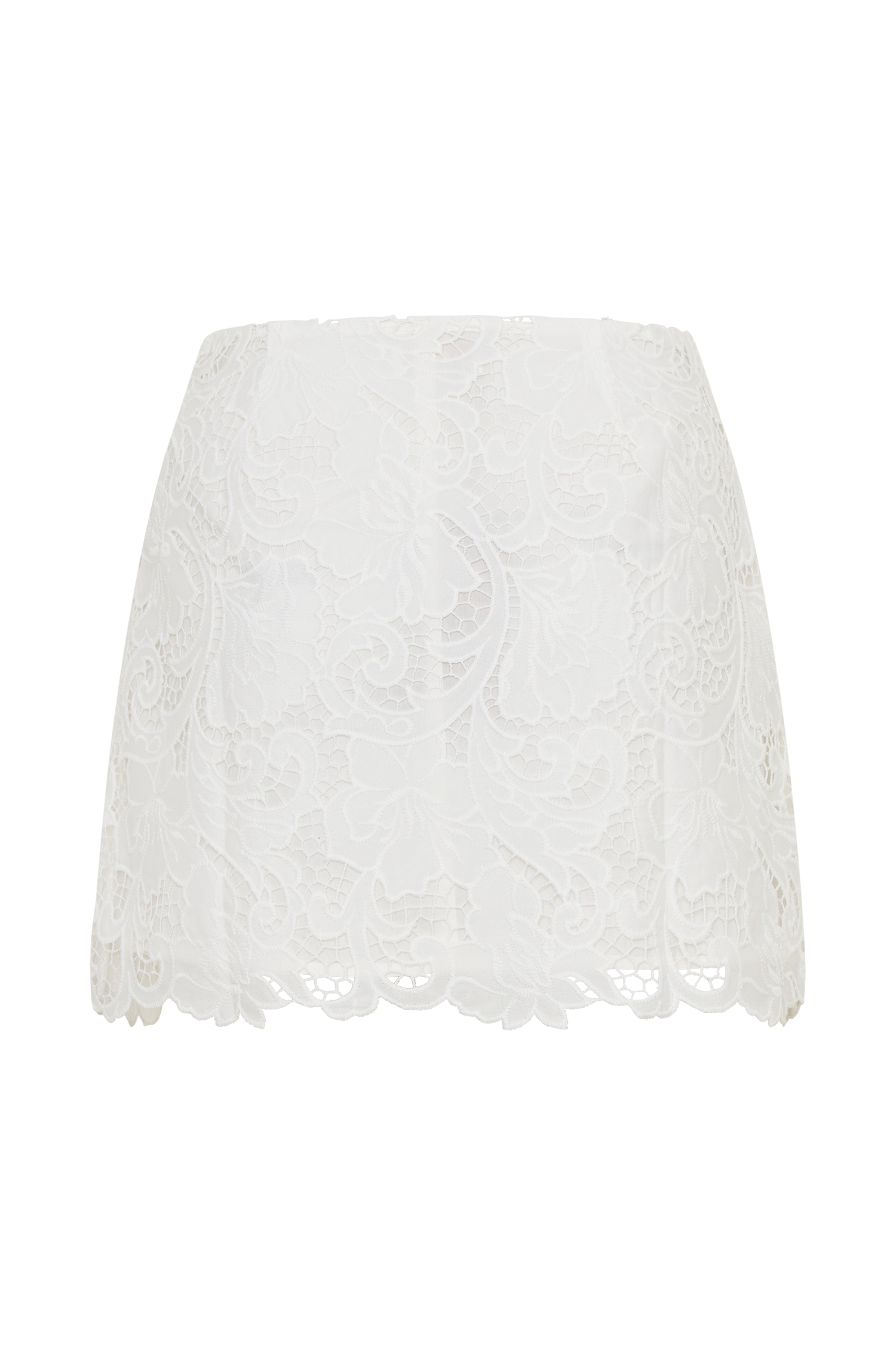 Tessa Broderie Mini Skirt - White