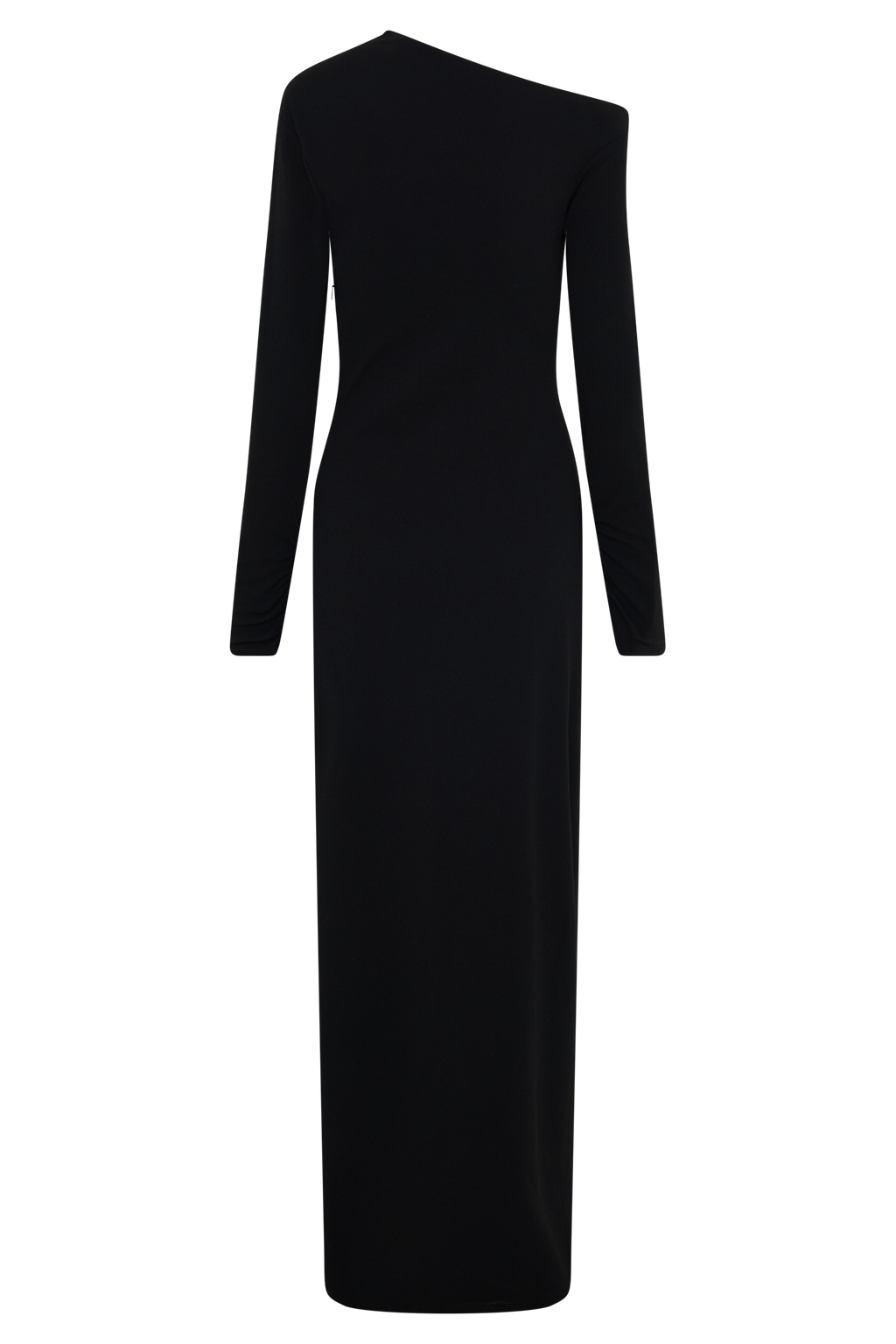 Thalyn Crepe Maxi Dress With Split - Black