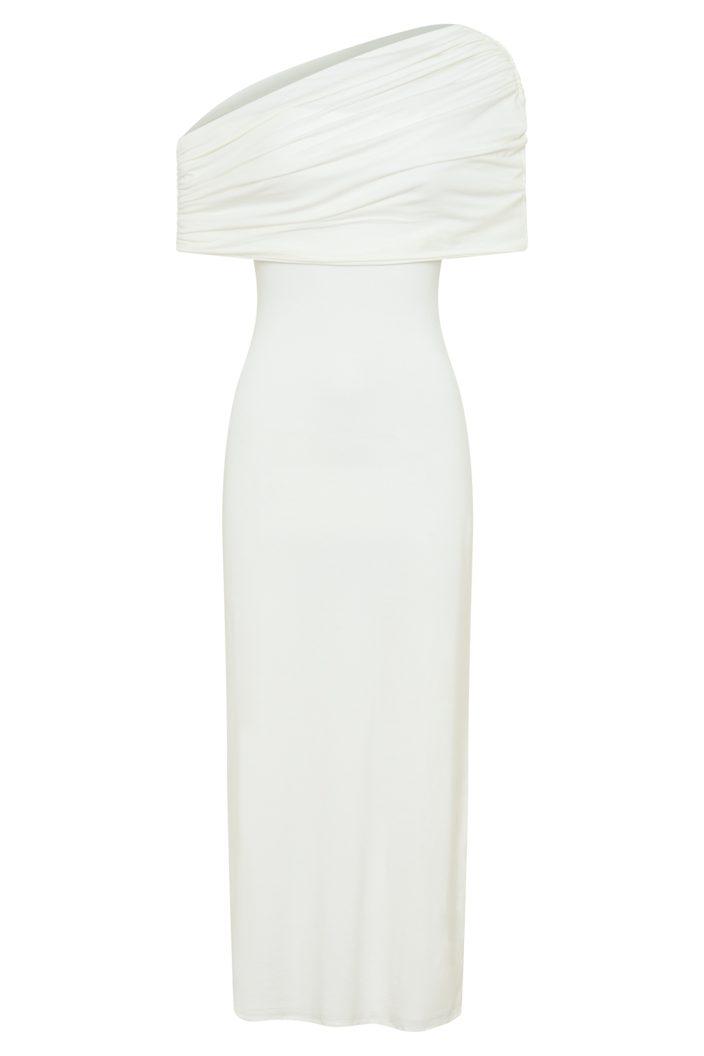 Zandie Cashmere Blend Knit Midi Dress - Ivory