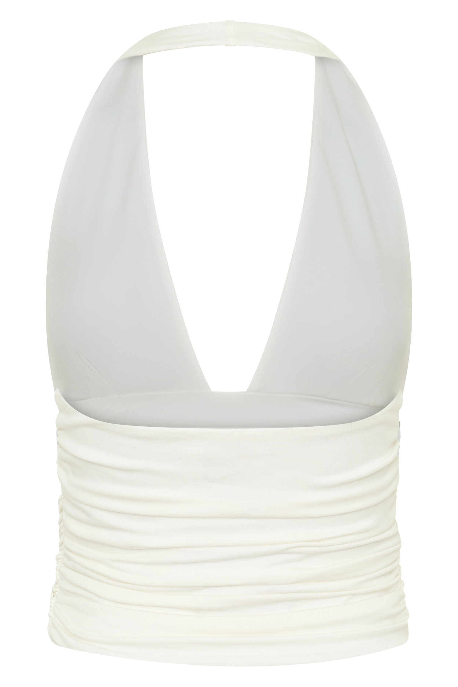 Peregrine Modal Gathered Halter Top - White