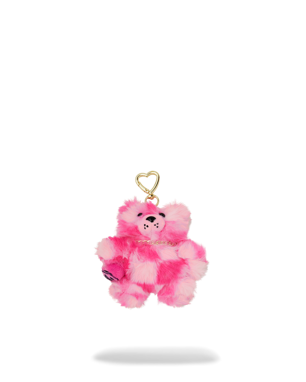 FURZILLA SHARK (PINK CHECK) KEYCHAIN