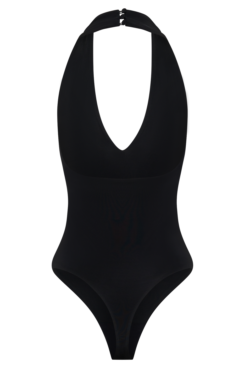 Rebekah Slinky Halter Bodysuit - Black