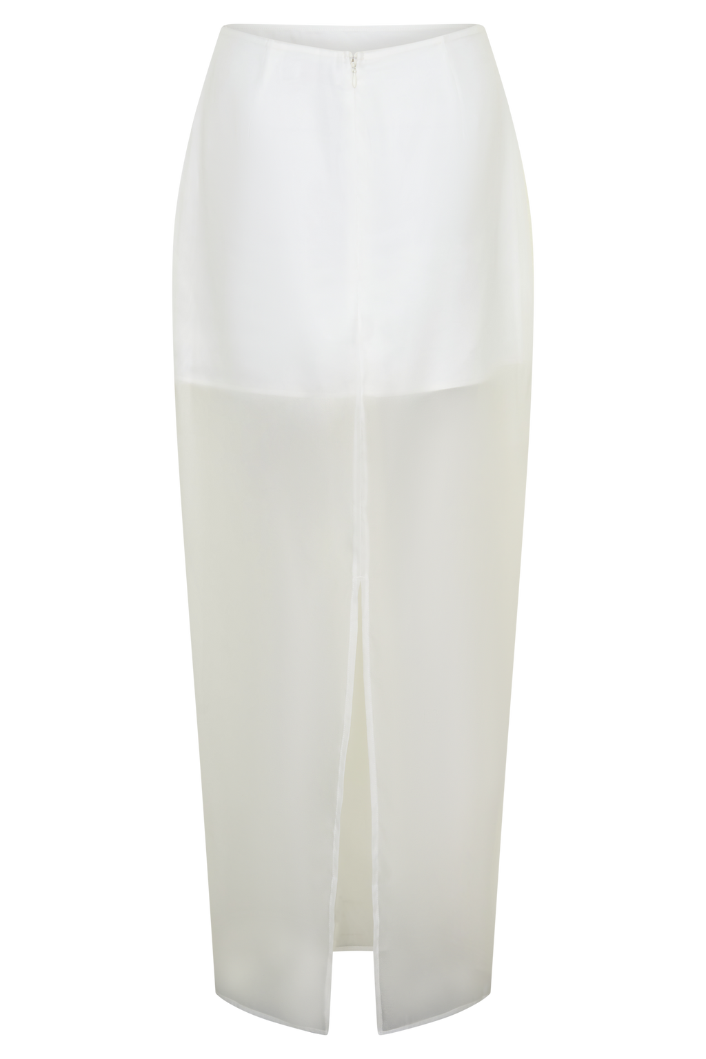 Ximena Organza Maxi Skirt - White
